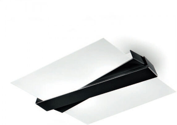 Linea Light Plafoniera a soffitto e a parete S Zig Zag - Nero