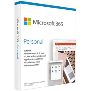 Microsoft Office 365 Personal / Family Personal 1 Utente 5 Dispositivi 1 Anno Windows / MacOS / Android / iOS