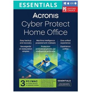 Acronis Cyber Protect Home Office Essential 3 Dispositivi 1 Anno