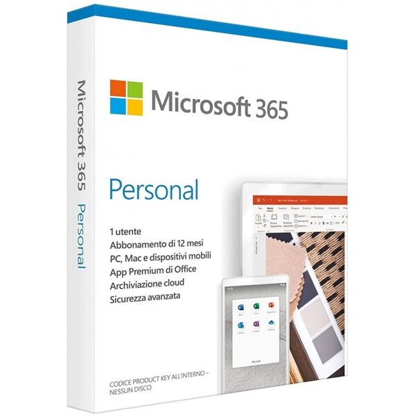 microsoft office 365 personal / family personal 1 utente 5 dispositivi 1 anno windows / macos / android / ios