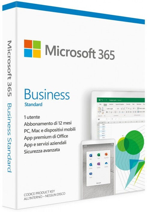 Microsoft Office 365 Business Business Standard 1 Utente 15 Dispositivi 1 Anno