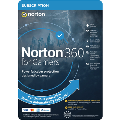 Norton 360 per Gamers - 3 Dispositivi - 1 Anno Norton 360 per Gamers - 3 Dispositivi - 1 Anno