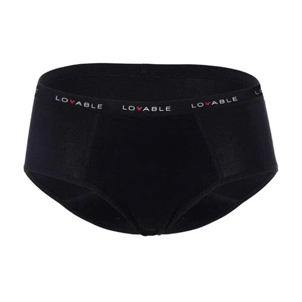 LOVABLE Culotte Da Ciclo Flusso Medio Nero Misura S Period Panties