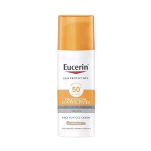 eucerin sun protection photoaging control tinted spf50+ medium viso gel creme 50 ml