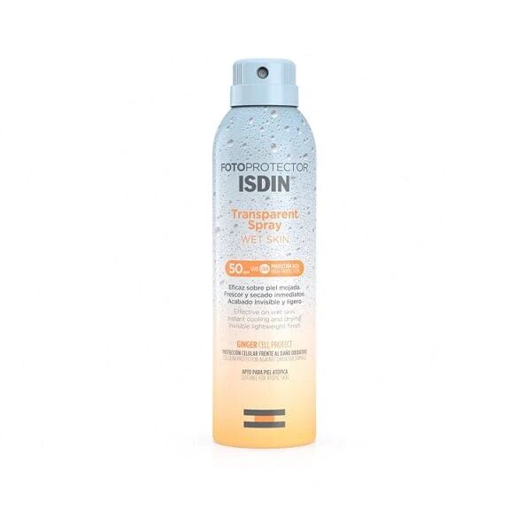 isdin fotoprotector transparent spray wet skin spf 50 250 ml