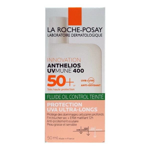 LA ROCHE-POSAY Anthelios Uvmune 400 Spf50+ Fluido Colorato Oil Control 50 Ml Con Profumo