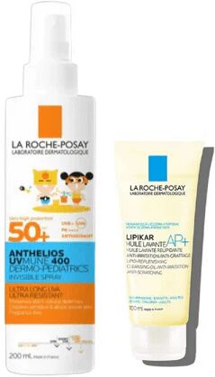 LA ROCHE-POSAY Anthelios Spray Uvmune Dermo-pediatrics Spf 50+ e Lipikar Olio 200 + 100 Ml