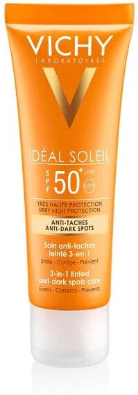 VICHY Ideal Soleil Trattamento Anti-macchie Colorato 3 In 1 Spf 50+ 50 Ml