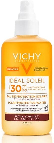 VICHY Ideal Soleil Acqua Solare Protettiva Spray Spf 30 Abbronzatura Intensa 200 Ml