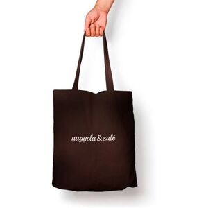 NUGGELA & SULE Tote Bag Nero Ebano Borsa Riutilizzabile