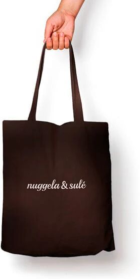 NUGGELA & SULE Tote Bag Nero Ebano Borsa Riutilizzabile