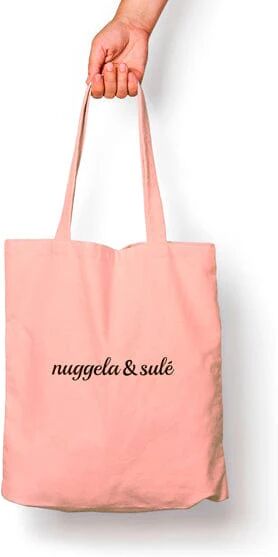 NUGGELA & SULE Tote Bag Rosa Pompelmo Borsa Riutilizzabile