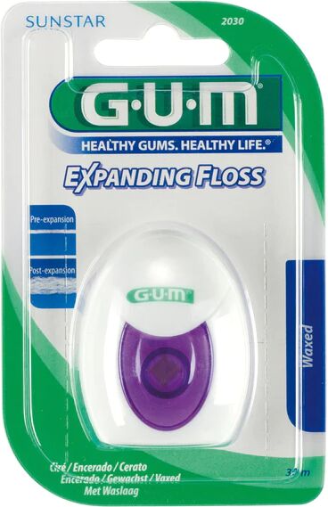 GUM Expanding Floss Filo Interdentale 30 Mt