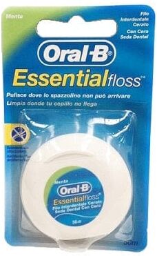 Oral-B Filo Interdentale Essential Floss Cerato Gusto Menta 50 Metri