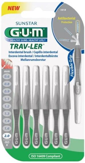 GUM Travler Scovolino 2,0 Mm 1618 6 Pezzi