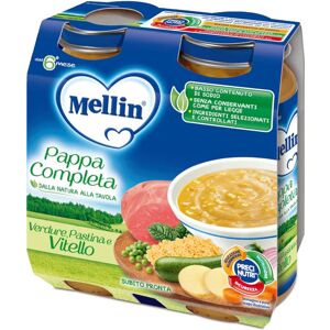 Mellin Pappa Completa Vitello 2 Vasetti 250 g