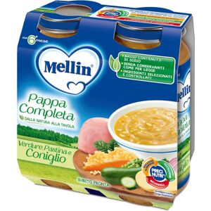 Mellin Pappa Completa Coniglio 2 Vasetti 250 g