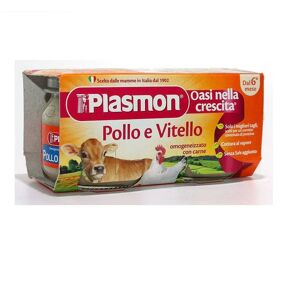 PLASMON Omogeneizzato Pollo e Vitello 2 x 80 g