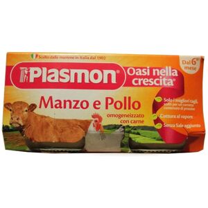 PLASMON Omogeneizzato Manzo e Pollo 2x80 g