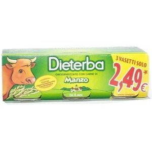 DIETERBA Omogeneizzato Manzo 3x80 g