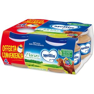 Mellin Omogeneizzato Manzo 4 Vasetti 80 g