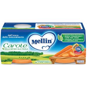 Mellin Omogeneizzato Carote 2 Vasetti 80 g