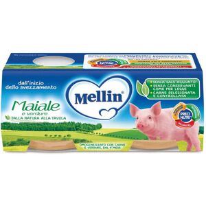 Mellin Omogeneizzato Di Maiale Con Verdure 2 Vasetti 80 g