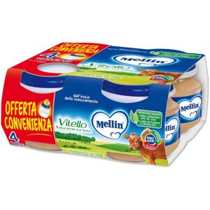 Mellin Omogeneizzato Vitello 4 Vasetti 80 g