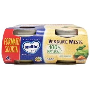 Mellin Omogeneizzato Verdure Miste 4 x 80 g