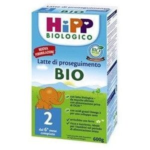 HIPP 2 Latte Biologico Di Proseguimento 600 g