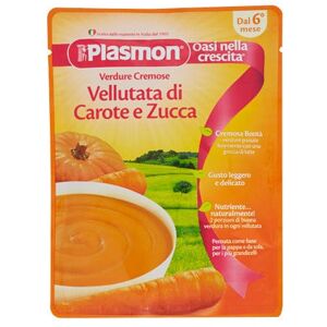 plasmon vellutata carote zucca 6+ mesi busta 180 g