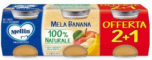 Mellin Omogeneizzato Mela Banana 3 x 100 g