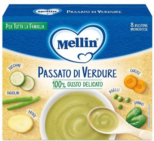 Mellin Passato Di Verdure 8 Bustine Da 8 g