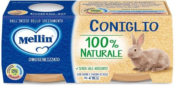 Mellin Omogeneizzato Coniglio 2 Vasetti 80 g