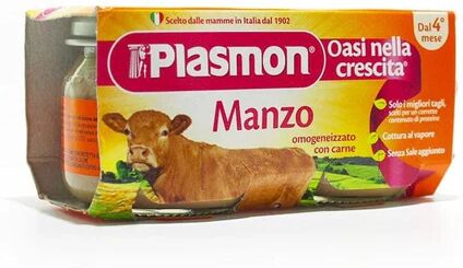 PLASMON Omogeneizzato Manzo 2x80 g