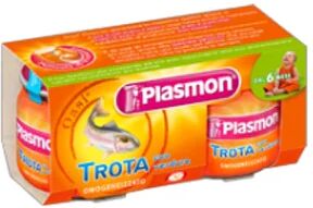 PLASMON Omogeneizzato Trota Verdure 2x80 g