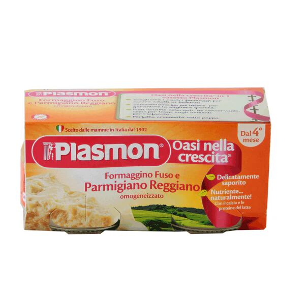 PLASMON Omogeneizzato Formaggino Fuso Con Parmigiano Reggiano 2x80g