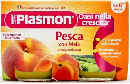 PLASMON Omogeneizzato Pesca 2x140 g