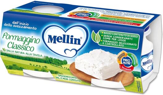 Mellin Baby Formaggino 2 Vasetti 80 g