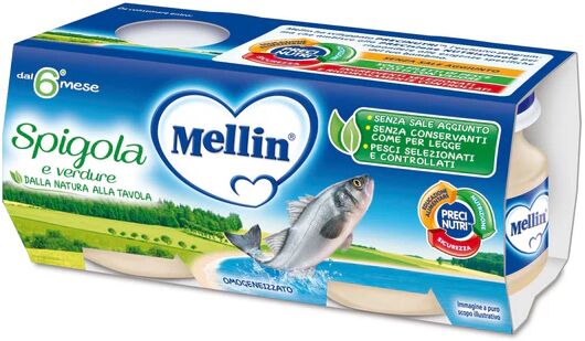 Mellin Omogeneizzato Spigola 2 Vasetti 80 g