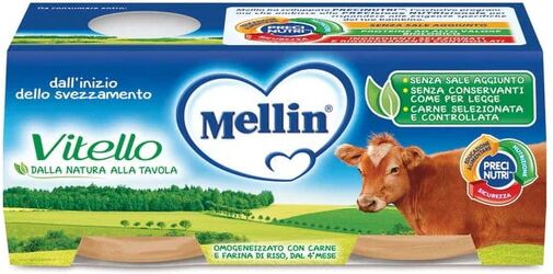 Mellin Omogeneizzato Vitello 2 Vasetti 80 g