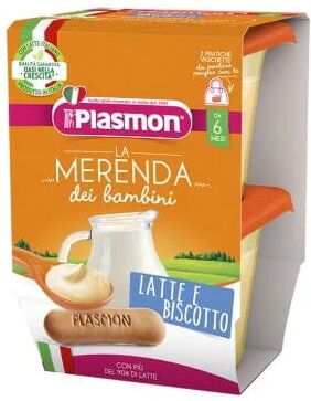 PLASMON Latte e Biscotto Merenda 2 x 120 g