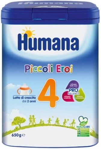 HUMANA 4 Piccoli Eroi Natcare Latte Crescita Dai 2 Anni 650 g