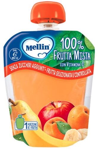 Mellin Merenda 100% Frutta Mista Con Vitamina C 90 g