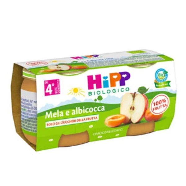 HIPP Omogeneizzato Bio Mela E Albicocca 2 x 80 g