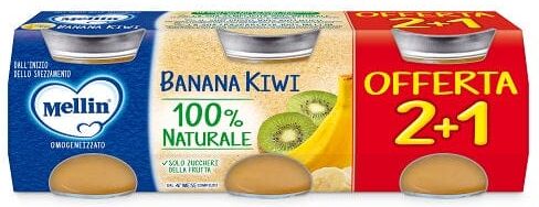 Mellin Omogeneizzato Banana Kiwi 3 x 100 g