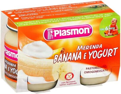 PLASMON Merenda Banana E Yogurt 2x120 g