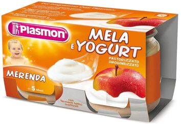 PLASMON Merenda Mela E Yogurt 2x120 g