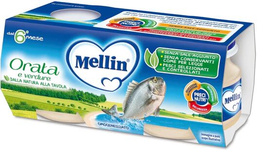 Mellin Orata E Verdure 2 Vasetti 80 g