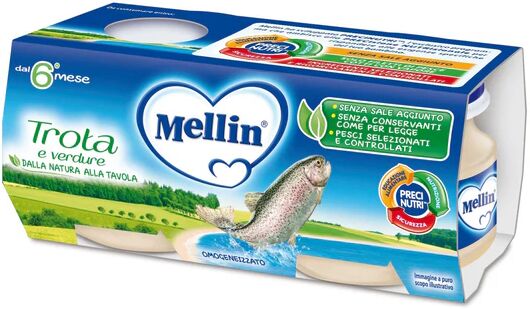 Mellin Trota E Verdure 2 Vasetti 80 g